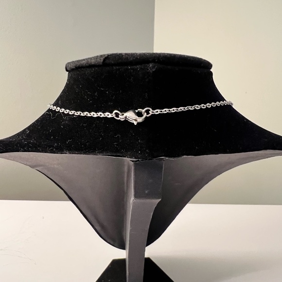 Silver GG Monogram Charm Pendant Necklace - Picture 4 of 4